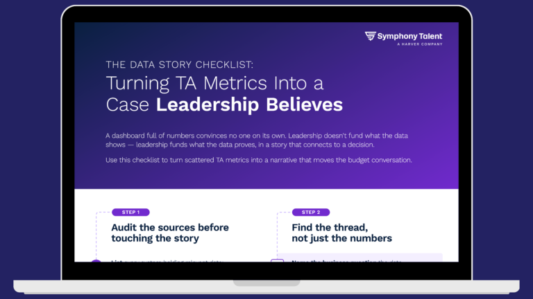 The Data Story Checklist: Turning TA Metrics Into a Case Leadership Believes
