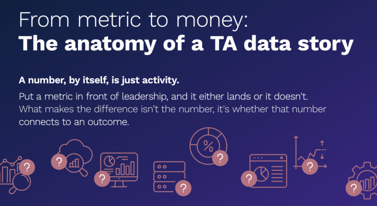 From metric to money: the anatomy of a TA data storyMoney Metrics